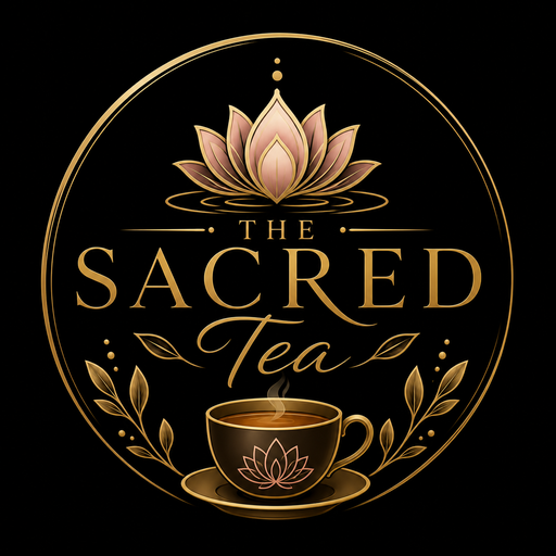 The Sacred Tea lotus emblem